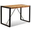 Mesa De Comedor De Madera Maciza Reciclada 120 Cm Multicolor