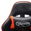 Silla De Gaming De Cuero Sintético Negro Y Naranja Multicolor