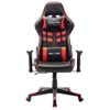 Silla De Gaming De Cuero Sintético Negro Y Rojo Multicolor