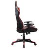 Silla De Gaming De Cuero Sintético Negro Y Rojo Multicolor