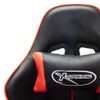 Silla De Gaming De Cuero Sintético Negro Y Rojo Multicolor