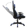 Silla De Gaming De Cuero Sintético Negro Y Azul Multicolor