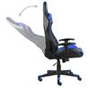 Silla Gaming Giratoria Pvc Azul