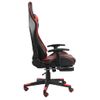 Silla Gaming Giratoria Con Reposapiés Pvc Rojo