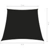 Toldo De Vela Trapezoidal De Tela Oxford Negro 2/4x3 M