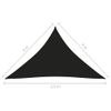 Toldo De Vela Triangular Tela Oxford Negro 4x4x5,8 M