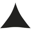 Toldo De Vela Triangular Tela Oxford Negro 3,6x3,6x3,6 M