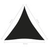 Toldo De Vela Triangular Tela Oxford Negro 3,6x3,6x3,6 M
