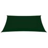 Toldo De Vela Rectangular De Tela Oxford Verde Oscuro 2,5x4 M