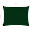 Toldo De Vela Rectangular De Tela Oxford Verde Oscuro 2,5x4 M