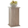 Mesita Decorativa Con Puerta Color Roble 57,4 Cm Beige