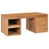 Mesa De Centro De Madera Maciza De Teca 90x50x40 Cm Marrón