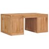 Mesa De Centro De Madera Maciza De Teca 90x50x40 Cm Marrón