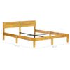 Estructura De Cama De Madera Maciza De Mango 180 Cm Marrón