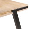 Mesa De Comedor De Madera Maciza De Mango 180x90x76 Cm Marrón