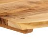 Mesa De Comedor De Madera Maciza De Acacia 140x70x76 Cm Marrón