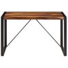 Mesa De Comedor De Madera Maciza De Sheesham 120x60x76 Cm Marrón