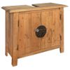 Mueble De Lavabo Madera Maciza De Pino 70x32x63 Cm Marrón