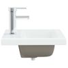 Lavabo Empotrado Con Grifo Cerámica Blanco 42x39x18 Cm