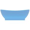 Lavabo Lujoso Con Rebosadero Cerámica Azul Claro 58,5x39 Cm