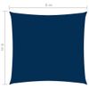 Toldo De Vela Cuadrado Tela Oxford Azul 6x6 M