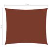 Toldo De Vela Rectangular Tela Oxford Terracota 4x5 M Naranja