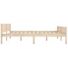 Estructura De Cama De Madera Maciza De Pino 180x200 Cm Marrón