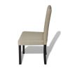 Sillas De Comedor 4 Unidades Tela Camel Beige