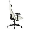 Silla De Gaming De Cuero Sintético Blanco Y Negro Multicolor