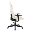 Silla De Gaming De Cuero Sintético Blanco Y Rosa Multicolor