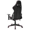 Silla De Gaming De Cuero Sintético Negro Y Rojo Tinto Multicolor