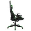 Silla De Gaming De Cuero Sintético Negro Y Verde Multicolor