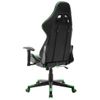 Silla De Gaming De Cuero Sintético Negro Y Verde Multicolor