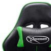 Silla De Gaming De Cuero Sintético Negro Y Verde Multicolor