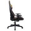 Silla De Gaming De Cuero Sintético Negro Y Dorado Multicolor