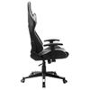 Silla De Gaming De Cuero Sintético Negro Y Blanco Multicolor