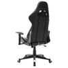 Silla De Gaming De Cuero Sintético Negro Y Blanco Multicolor