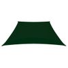 Toldo De Vela Trapezoidal De Tela Oxford Verde Oscuro 3/5x4 M