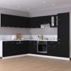 Armario Colgante Cocina Madera Contrachapada Negro 60x31x60 Cm