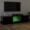 Mueble Para Tv Con Luces Led Negro 120x30x35,5 Cm