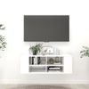 Mueble De Pared Para Tv Madera Contrachapada Blanco 102x35x35cm