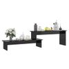 Mueble Para Tv Madera Contrachapada Negro Brillante 180x30x43cm