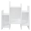 Armario Auxiliar Madera Contrachapada Blanco Brillo 60x26x60 Cm