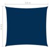 Toldo De Vela Cuadrado Tela Oxford Azul 3,6x3,6 M