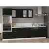 Armario Colgante Cocina Contrachapada Negro 80x31x60 Cm