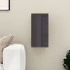 Mueble De Tv Madera Contrachapada Gris Brillante 30,5x30x60cm