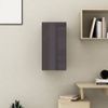 Mueble De Tv Madera Contrachapada Gris Brillante 30,5x30x60cm