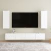 Mueble Para Tv Madera Contrachapada Blanco 30,5x30x90 Cm