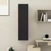 Mueble Pared Tv Madera Contrachapada Negro 30,5x30x110 Cm