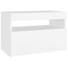 Muebles De Tv Con Luces Led 2 Uds Blanco 60x35x40 Cm